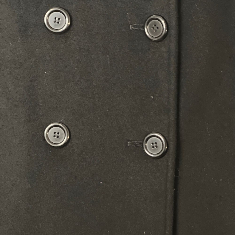 Worthington Black Wool/Cashmere Blend Long Trench Coat - Size 8​ - Picture 4 of 11